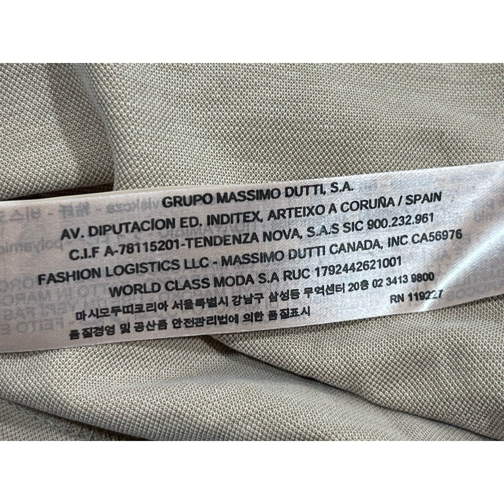 Massimo Dutti Women's Maxi Dress Tan Crossover Elastic Waist Size‎ M - Picture 4 of 16